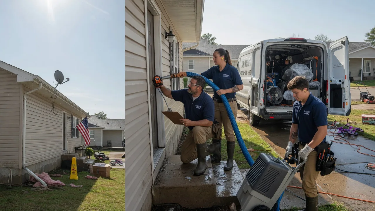 Ceiling Water Damage Restoration in Higbee, MO near me
